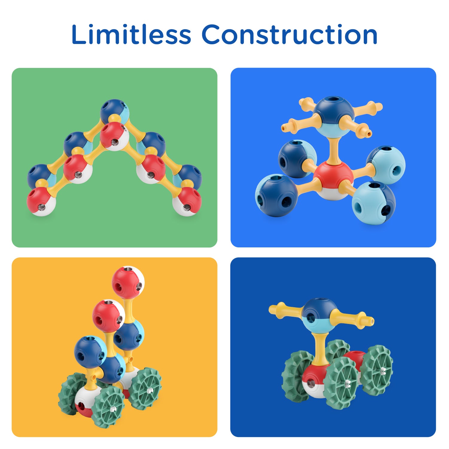 KUB Planet Magnetic Building Blocks for Kids, STEM Educational Toys for Boys and Girls Ages 3+, Space Planet Set (30 Pieces) - Primary Universe