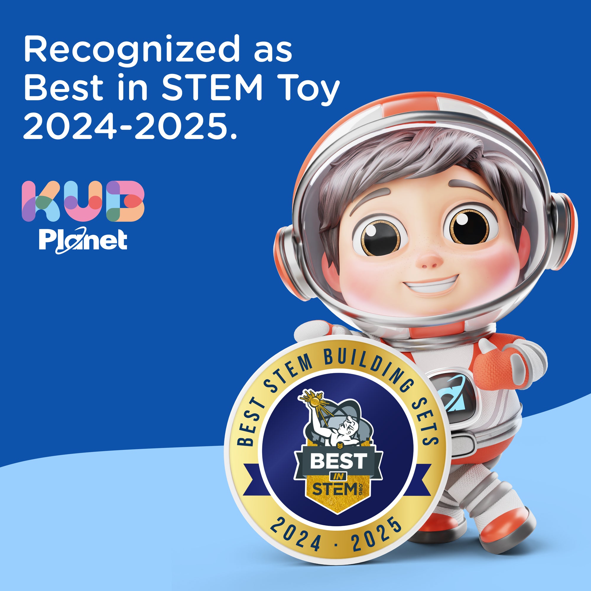 KUB Planet Magnetic Building Blocks for Kids, STEM Educational Toys for Boys and Girls Ages 3+, Space Planet Set (20 Pieces) - Primary Universe Lite