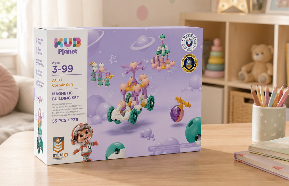 KUB Planet Magnetic Building Blocks for Kids, STEM Educational Toys fo