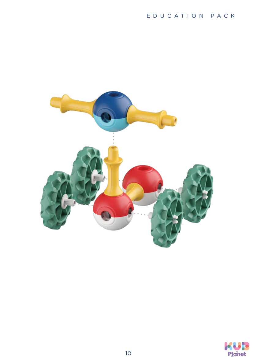 KUB Planet Magnetic Building Blocks for Kids, STEM Educational Toys for Boys and Girls Ages 3+, Education Pack (150 Pieces) - ED002
