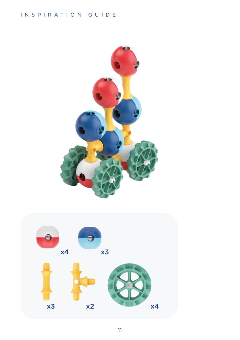 KUB Planet Magnetic Building Blocks for Kids, STEM Educational Toys for Boys and Girls Ages 3+, Education Pack (150 Pieces) - ED002