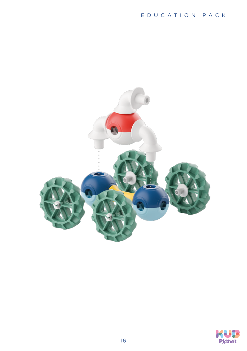 KUB Planet Magnetic Building Blocks for Kids, STEM Educational Toys for Boys and Girls Ages 3+, Education Pack (150 Pieces) - ED002