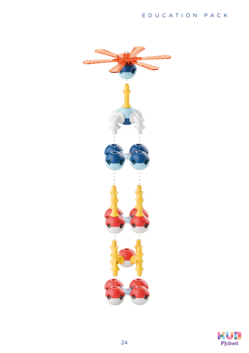 KUB Planet Magnetic Building Blocks for Kids, STEM Educational Toys for Boys and Girls Ages 3+, Education Pack (150 Pieces) - ED002